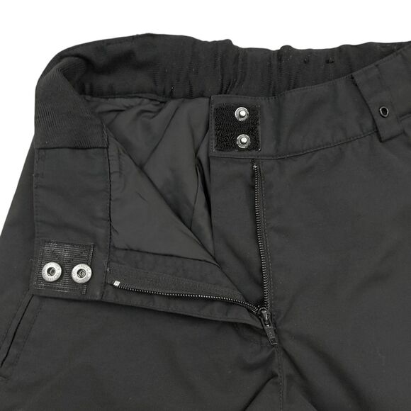 Fera Ski Snow Pants Womens 4 Black Insulated Ankle Zip Nylon Snowboarding - Picture 3 of 12